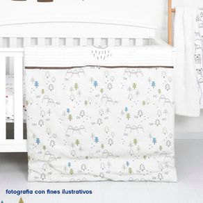 Set De Edredón Para Cuna Conejo Y Oso 2 Pzas