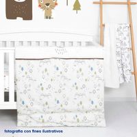 Set De Edredón Para Cuna Conejo Y Oso 2 Pzas