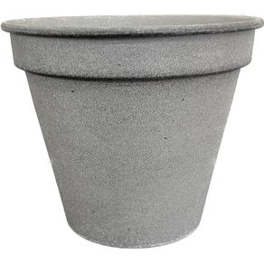 Maceta Redonda de Acero Gris Perla 6.25 Plg