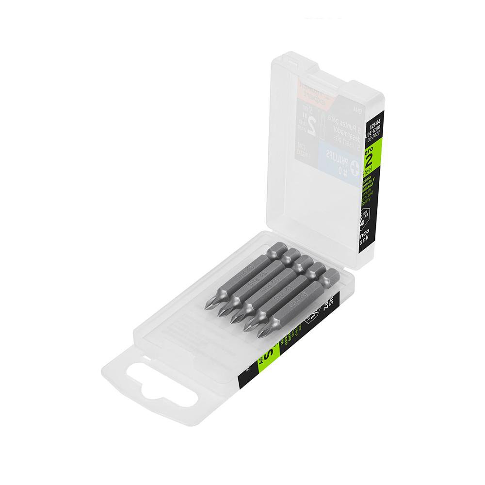 Set de 5 Puntas Phillips PH0 de 2 Plg Set De 5 Puntas Philips Ph0 2 Plg - Truper