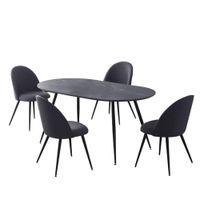 Comedor Semi Circular Piazza para 4 Personas