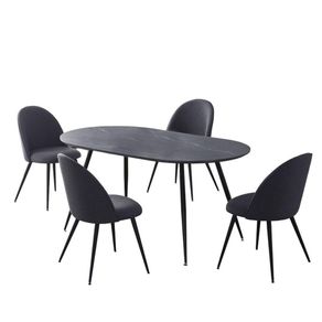 Comedor Semi Circular Piazza para 4 Personas