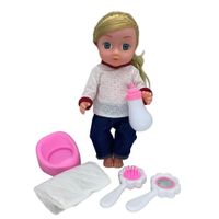 Muñeca Bebé 14 Plg con Accesorios