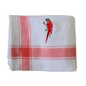 Limpiador de Cocina Blanco y Coral de 71x65 Cm