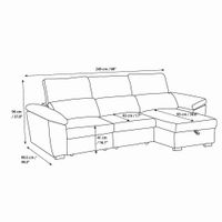 Sofá Cama Diseño En L - Varios Colores