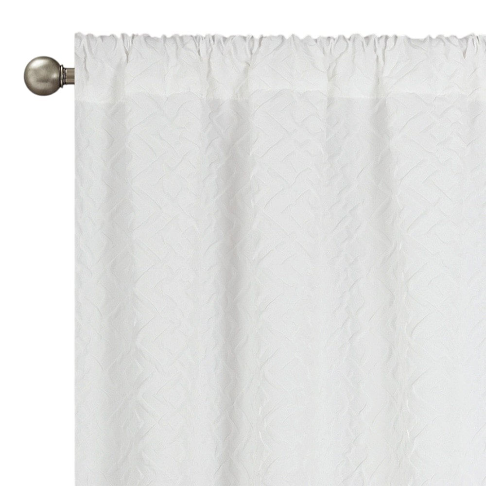 Cortina Crinkle con Ojales de 127 x 229 Cm - Varios Colores Blanco