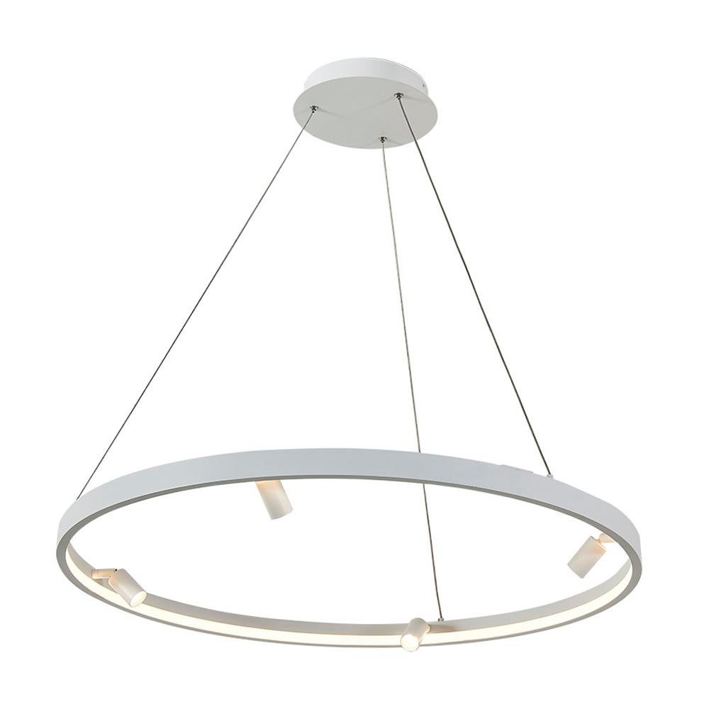 Lámpara Colgante y Spot Blanco Luz Cálida 42W