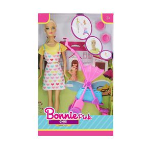 Muñeca con Carruaje 11.5 Plg