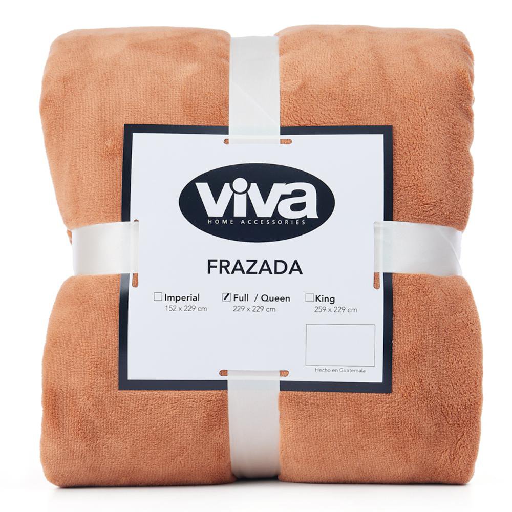 Frazada de Microfibra Suave Color Café - Varios Tamaños King