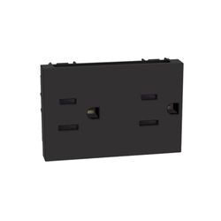 Tomacorriente Axolute Doble Matix Go Negro