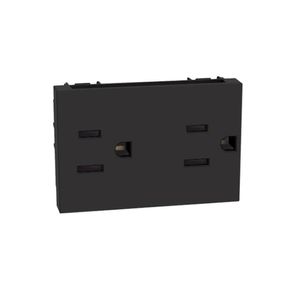 Tomacorriente Axolute Doble Matix Go Negro