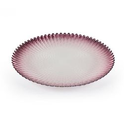Plato de Vidrio para Cena Burgundy 11 Plg