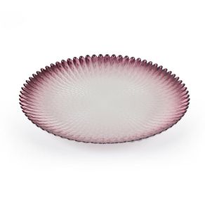 Plato de Vidrio para Cena Burgundy 11 Plg