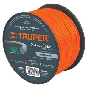 Hilo Redondo Para Desbrozadora 2.4 Mm X 262 M - Truper