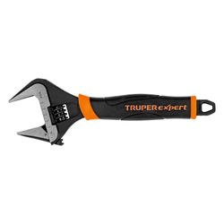 Llave Ajustable de 8 Plg Boca Ancha Mango Confortable, Expert