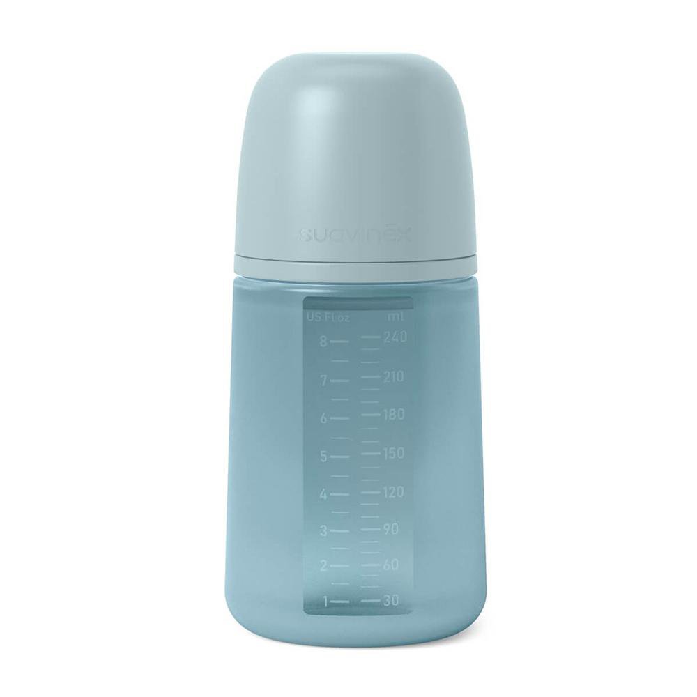 Pacha Selection de Silicona con Mamón SX Pro Anticólicos de 240 mL para 3+ Meses Color Azu…