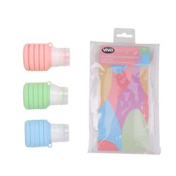 Set de 3 Botellas para Viaje Expandibles