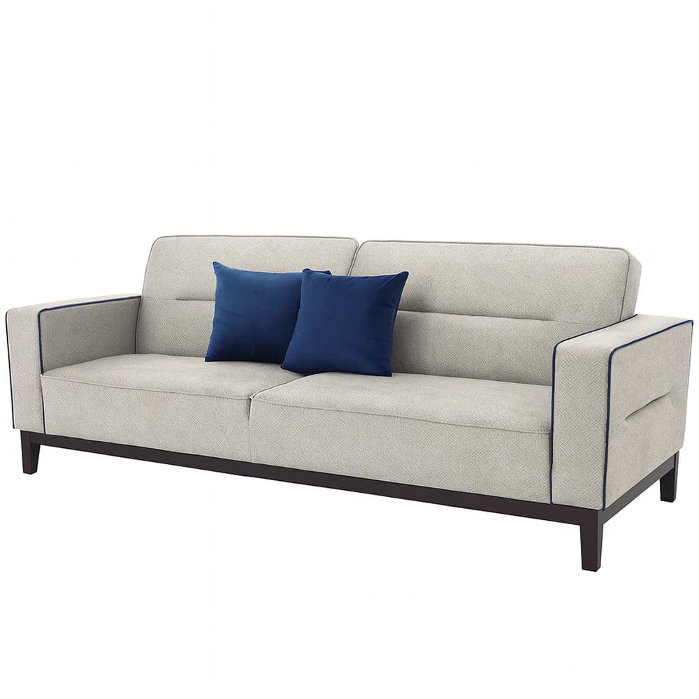 Sofá Cama Palermo 217 x 87 x 86 cm Color Gris Claro