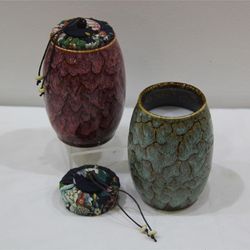 Candelero De Cerámica Con Vela De 13 Cm - Viva