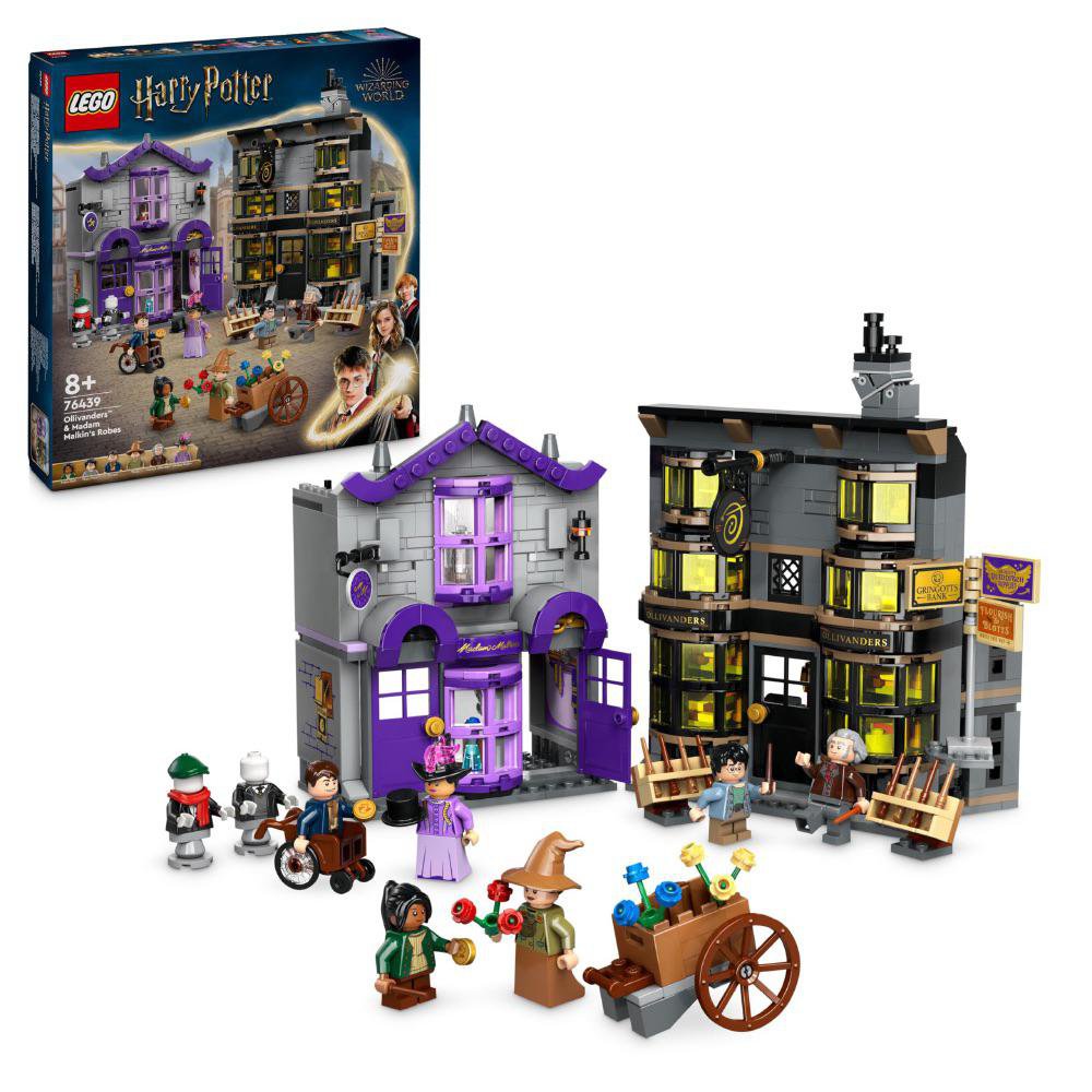 LEGO Harry Potter Ollivanders y Túnicas de Madam Malkin #76439 de 744 Piezas