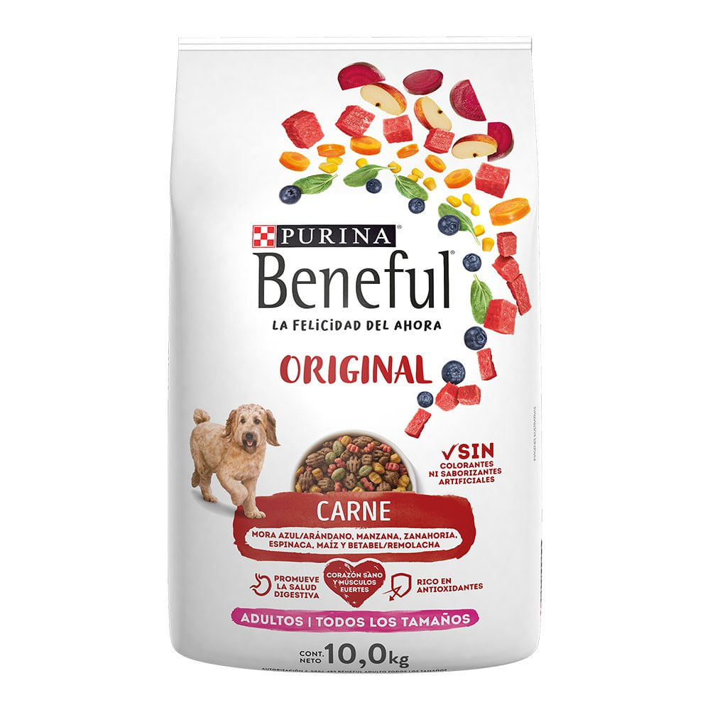Concentrado para Perro Adulto Todos los Tamaños Original con Carne Bolsa de 22 lb
