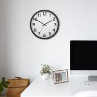 Reloj de Pared 12.5" Negro