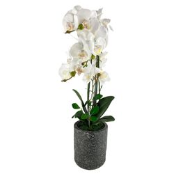 Orquidea-Artificial-Blanca-con-Pote