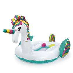 Isla Inflable Diseño Unicornio Gigante