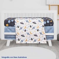 Set De Edredón Para Cuna Espacio 2 Pzas