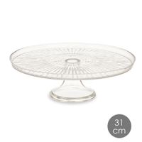 Pastelero de Vidrio con Pedestal 31 Cm