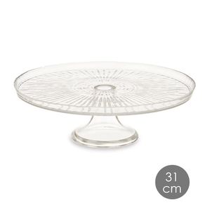 Pastelero de Vidrio con Pedestal 31 Cm