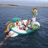 Isla Inflable Diseño Unicornio Gigante