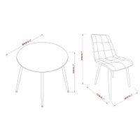 Comedor Circular Belluno para 4 Personas