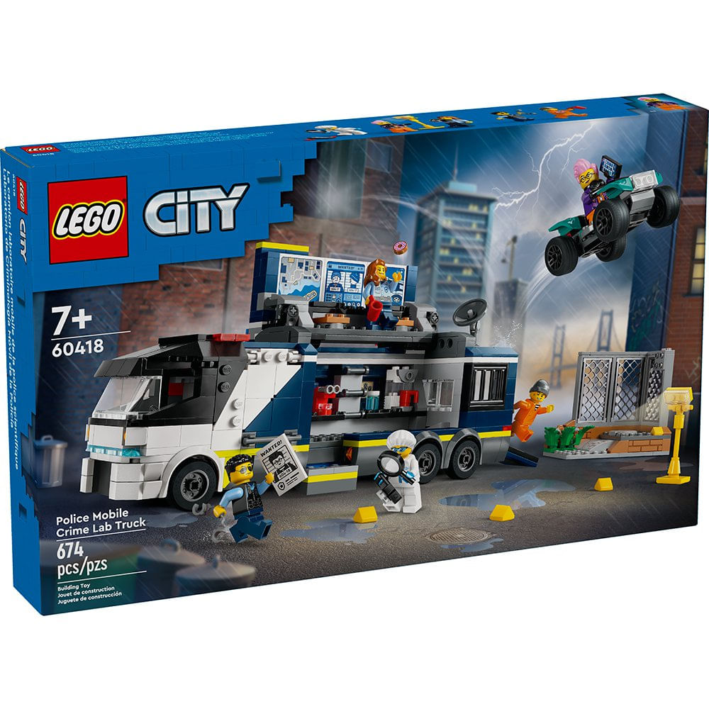 LEGO City Laboratorio Móvil de Criminología #60418 de 674 Piezas
