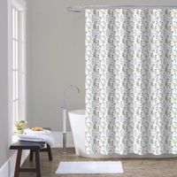 Set de Cortina Ramas y Flores Liner y Ganchos 14 Pzas