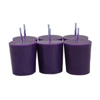 Set de 6 Veladoras Mini Pillars Aroma Lavanda