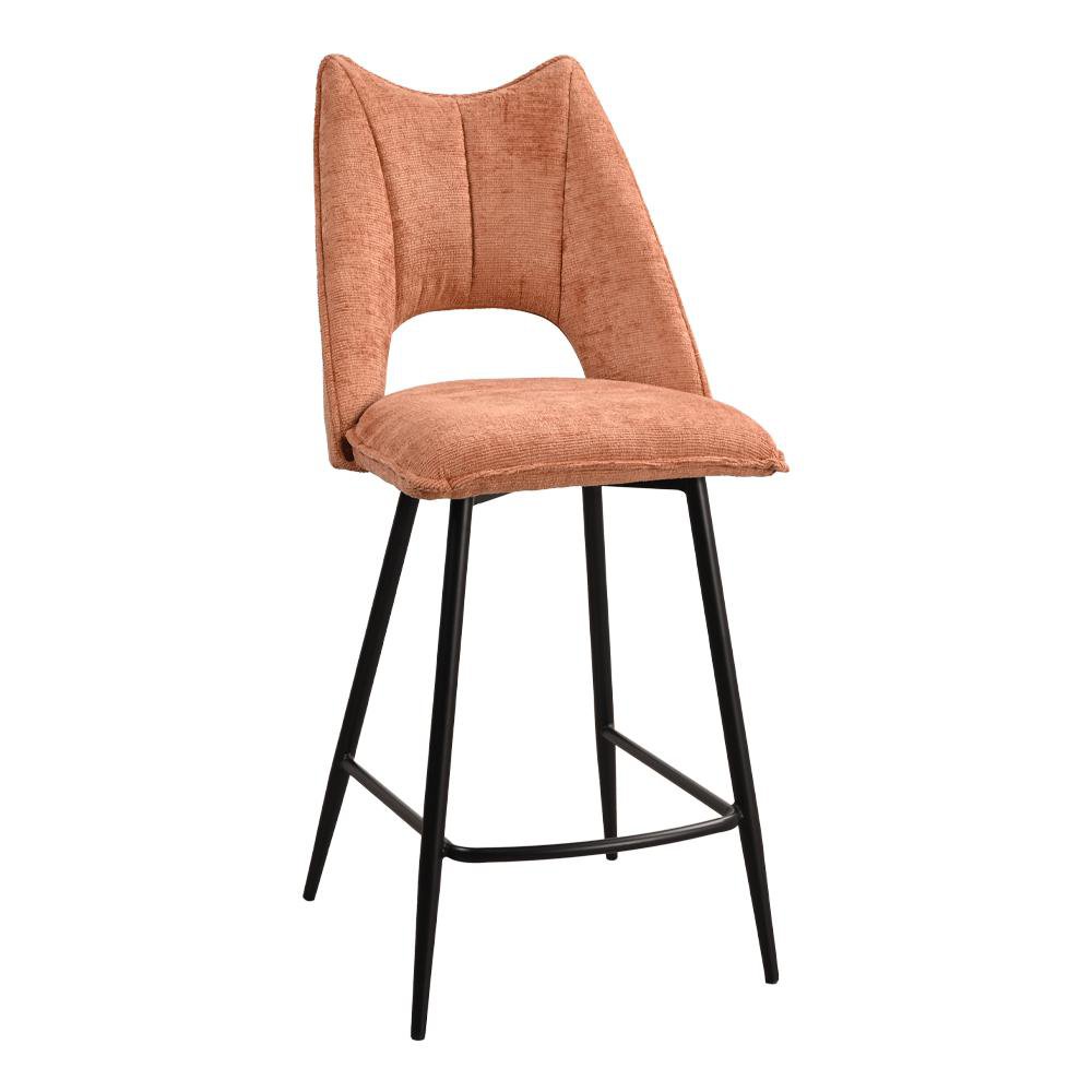 Set de 2 Sillas Altas para Bar Balder Café con Respaldo 57x47x104 cm Café