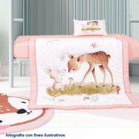 Set De Edredón Para Cuna Venado 2 Pzas.
