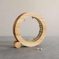 Joyero Circular de Madera Acabado Natural