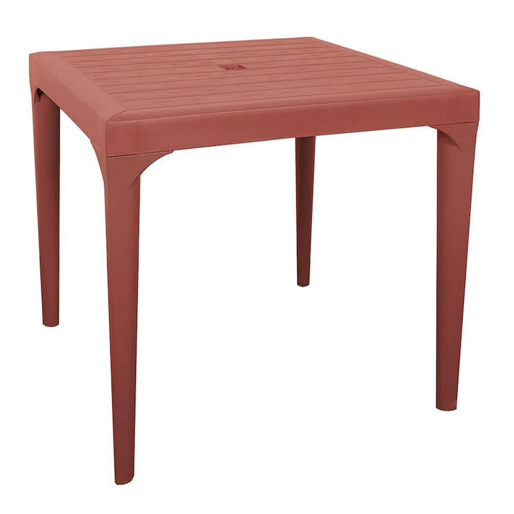 Mesa Dalia Cuadrada de 80 x 74 Cm - Varios Colores Terracota