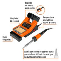 Cautín Profesional con Estación 48 W - Truper