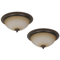 Set de Plafones Chocolates 60 W 2 Luces - Zlumini