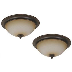 Set de Plafones Chocolates 60 W 2 Luces - Zlumini