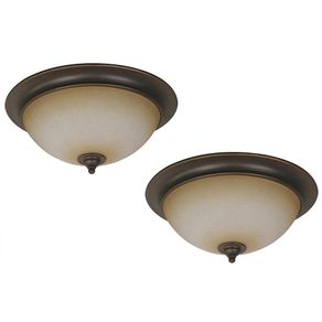 Set de Plafones Chocolates 60 W 2 Luces - Zlumini