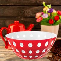 Bowl Le Murrine Blanco Y Rojo De 7.8 Plg - Guzzini