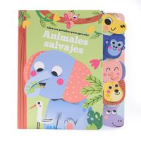 Libro c/pestañas para aprender sobre animales salvajes