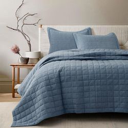 Set de Cubrecama Melange Azul King
