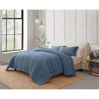 Set de Cubrecama Melange Azul King
