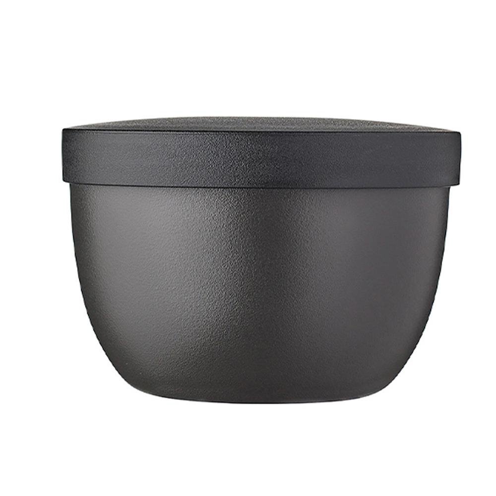 Contenedor Snackpot Ellipse de 350 ml con Tapadera Rosca Color Negro Nórdico