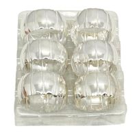 Set de 6 Anillos para Servilleta Plateados